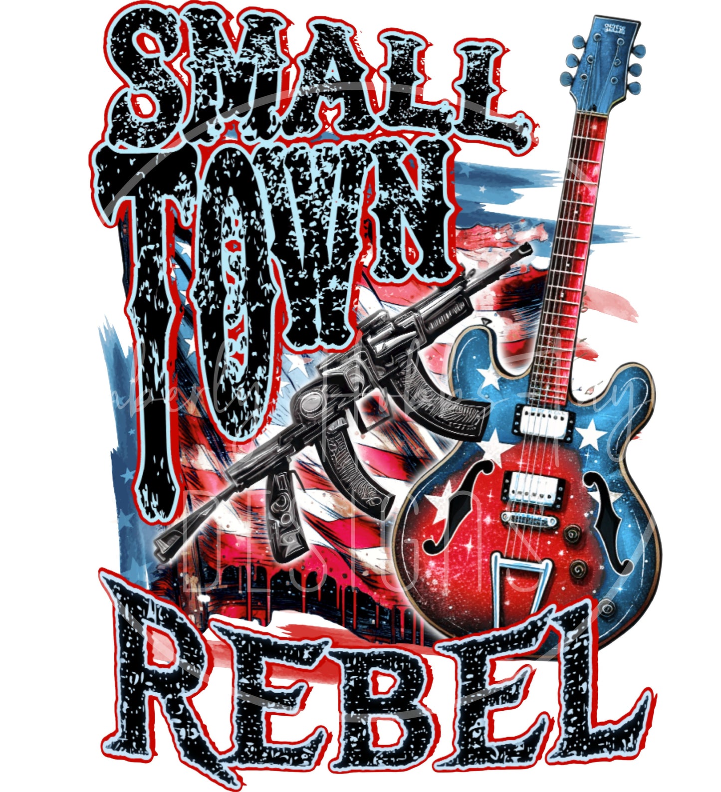 Small Town Rebel decal