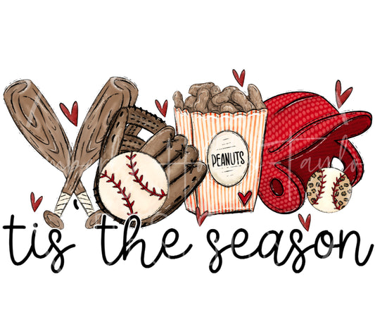 Tis The Season - Baseball decal
