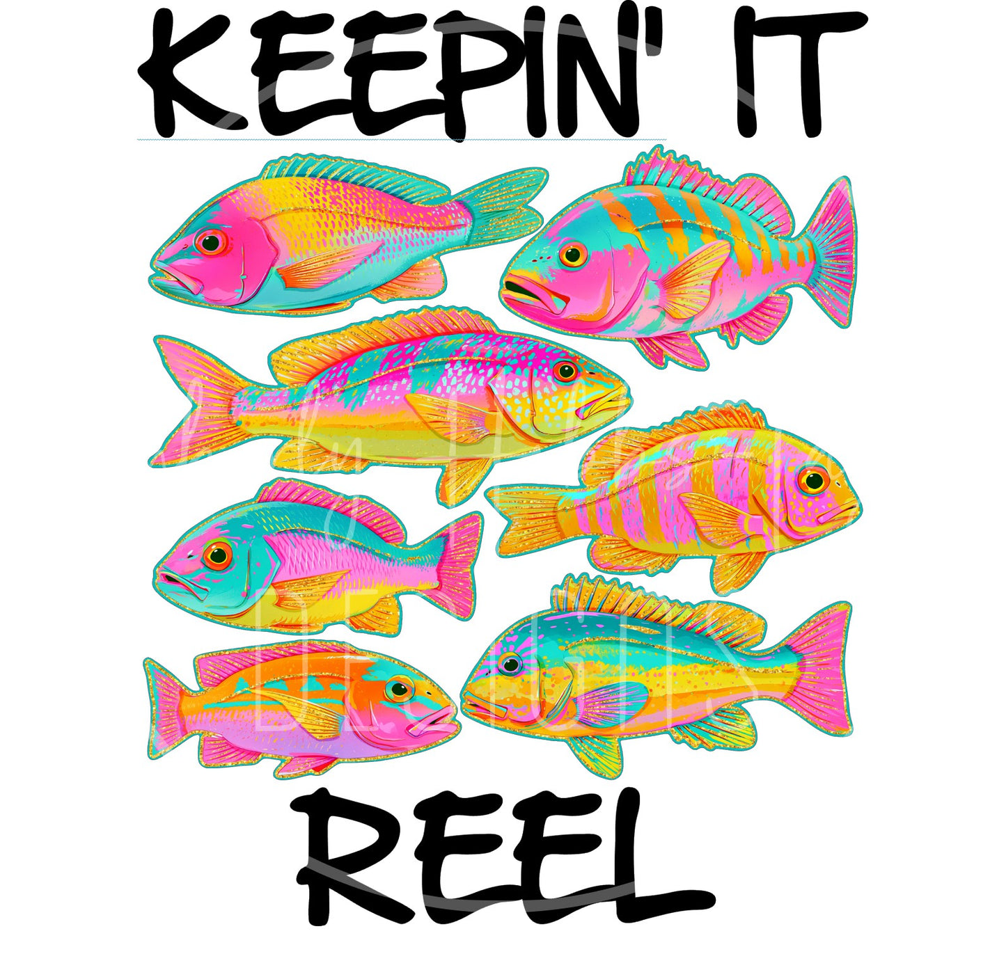 DECAL - Keepin It Reel _Tropical Fish