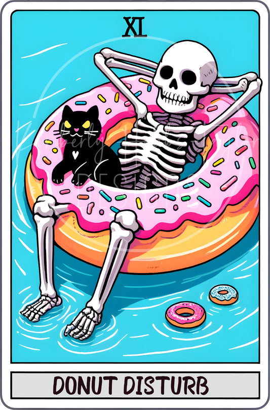 Skeleton - Donut Disturb decal