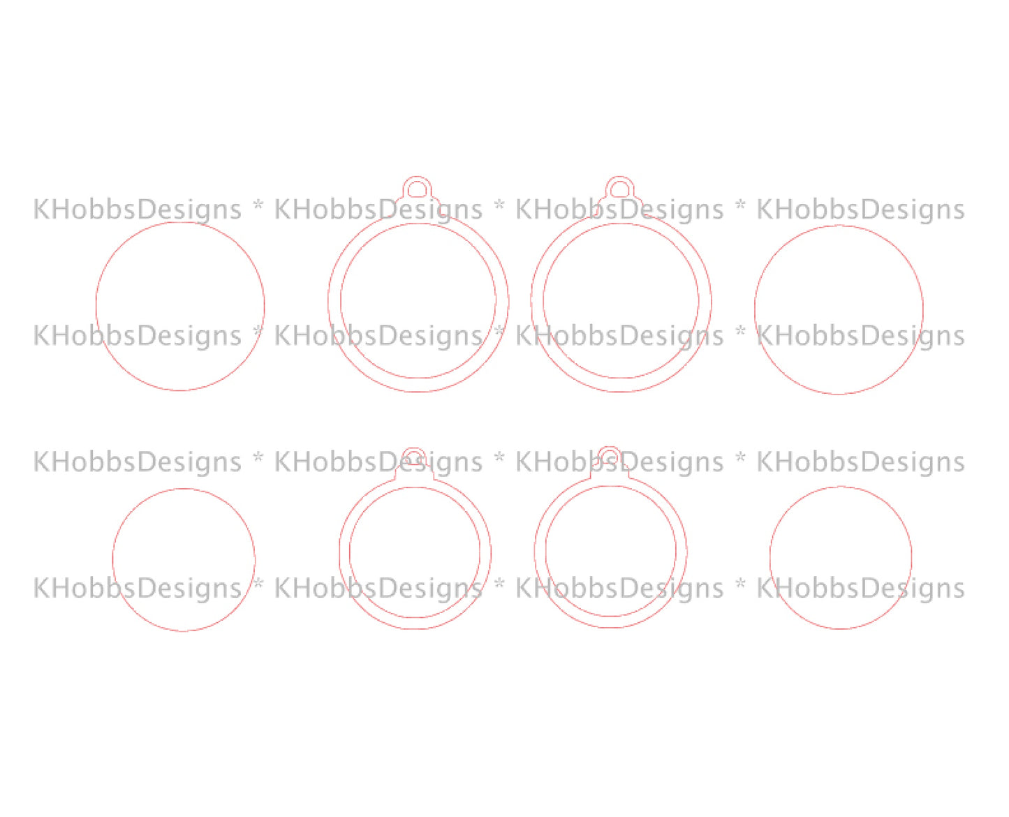 Drip Template with Shapes for HOGG 20 Classic Skinny Straight - Digital Cut File Only