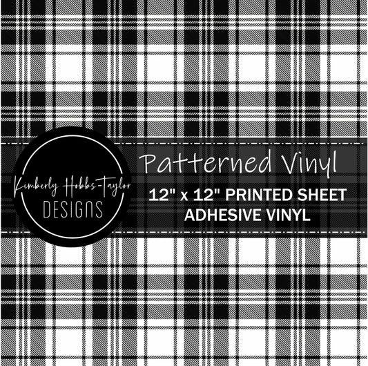 Black White Buffalo Plaid B vinyl