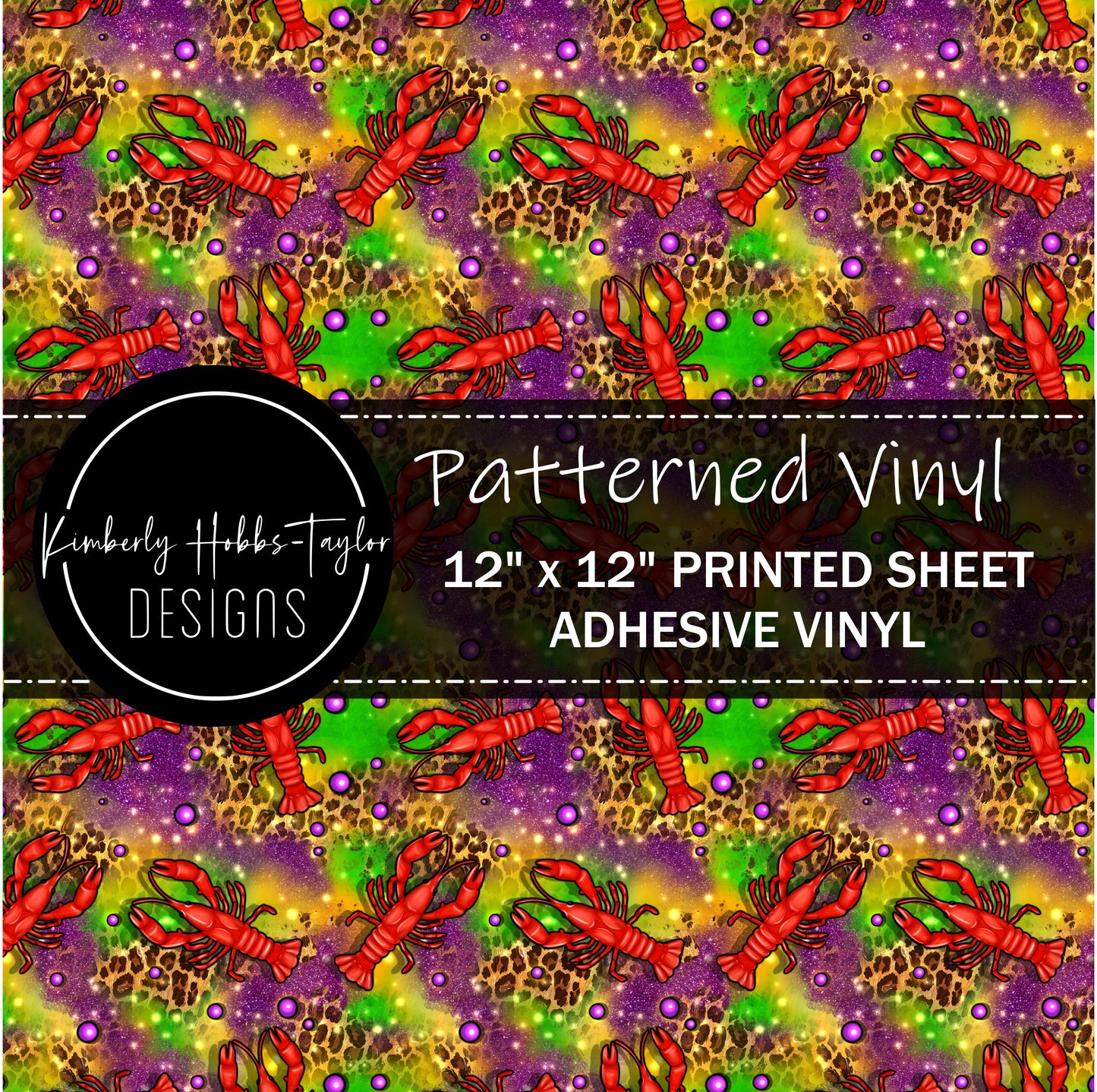 Mardi Gras Crawfish vinyl