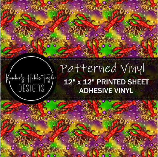 Mardi Gras Crawfish vinyl