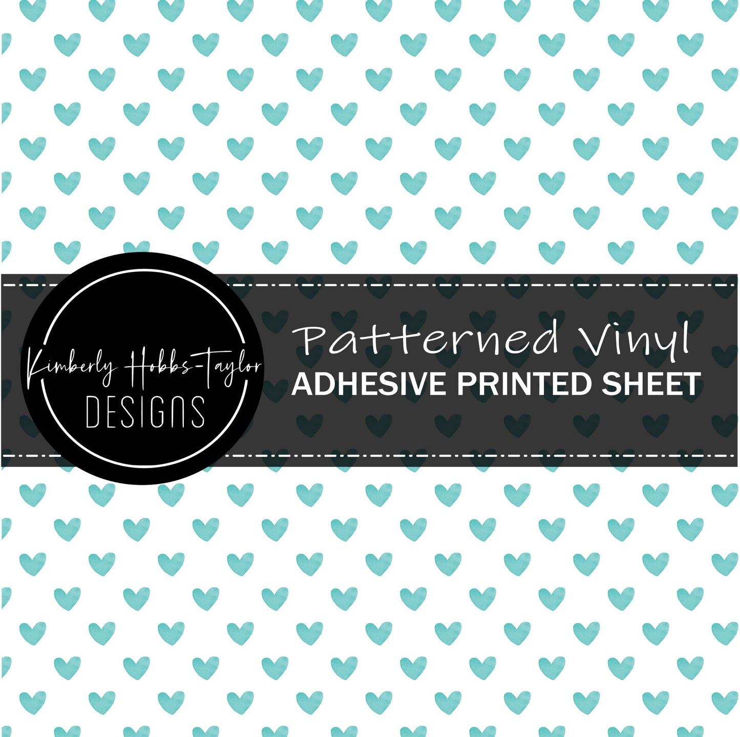 Turquoise Hearts vinyl