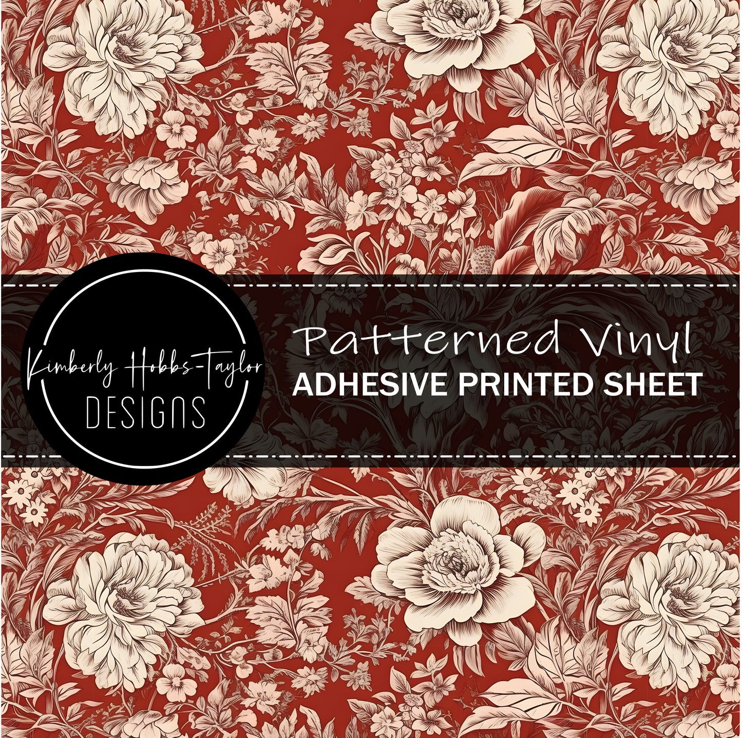 Red Chinoiserie C vinyl