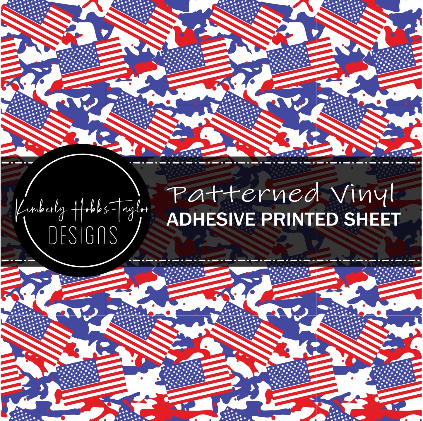 Red White Blue Camo F vinyl