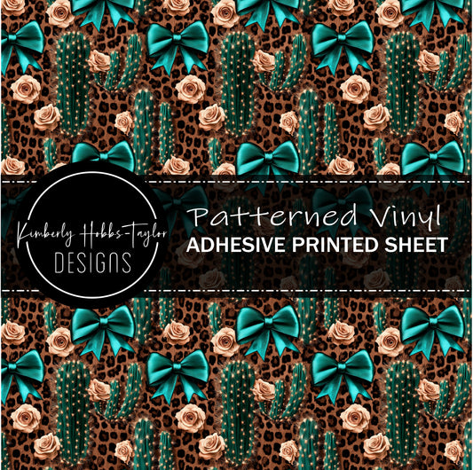 Coquette Cactus Leopard and Roses vinyl