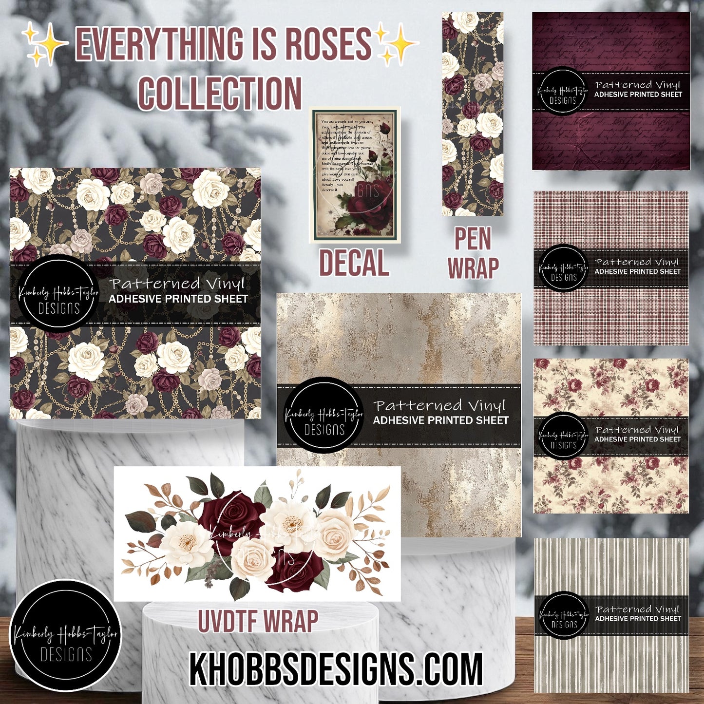 UVDTF Wrap - Everything Is Roses