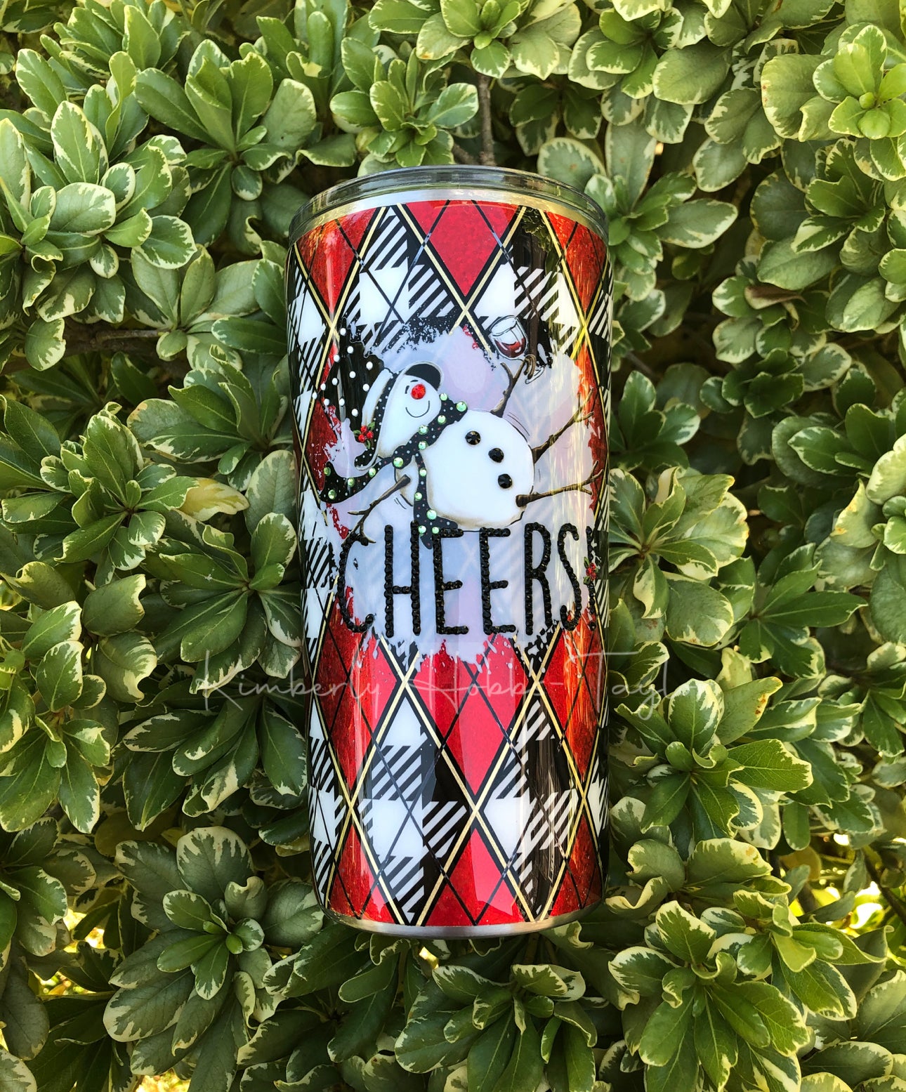 Tipsy Snowman with Wine decal