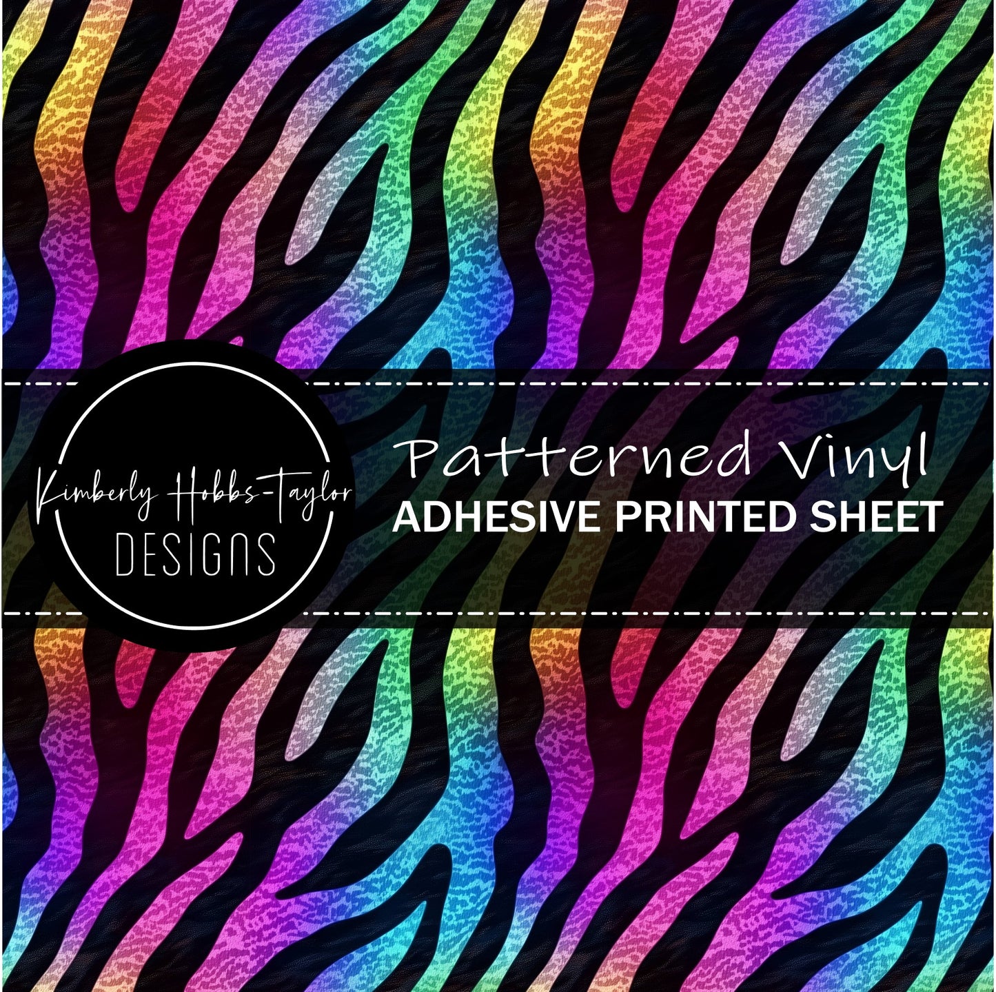 Animal Print - Rainbow Zebra vinyl