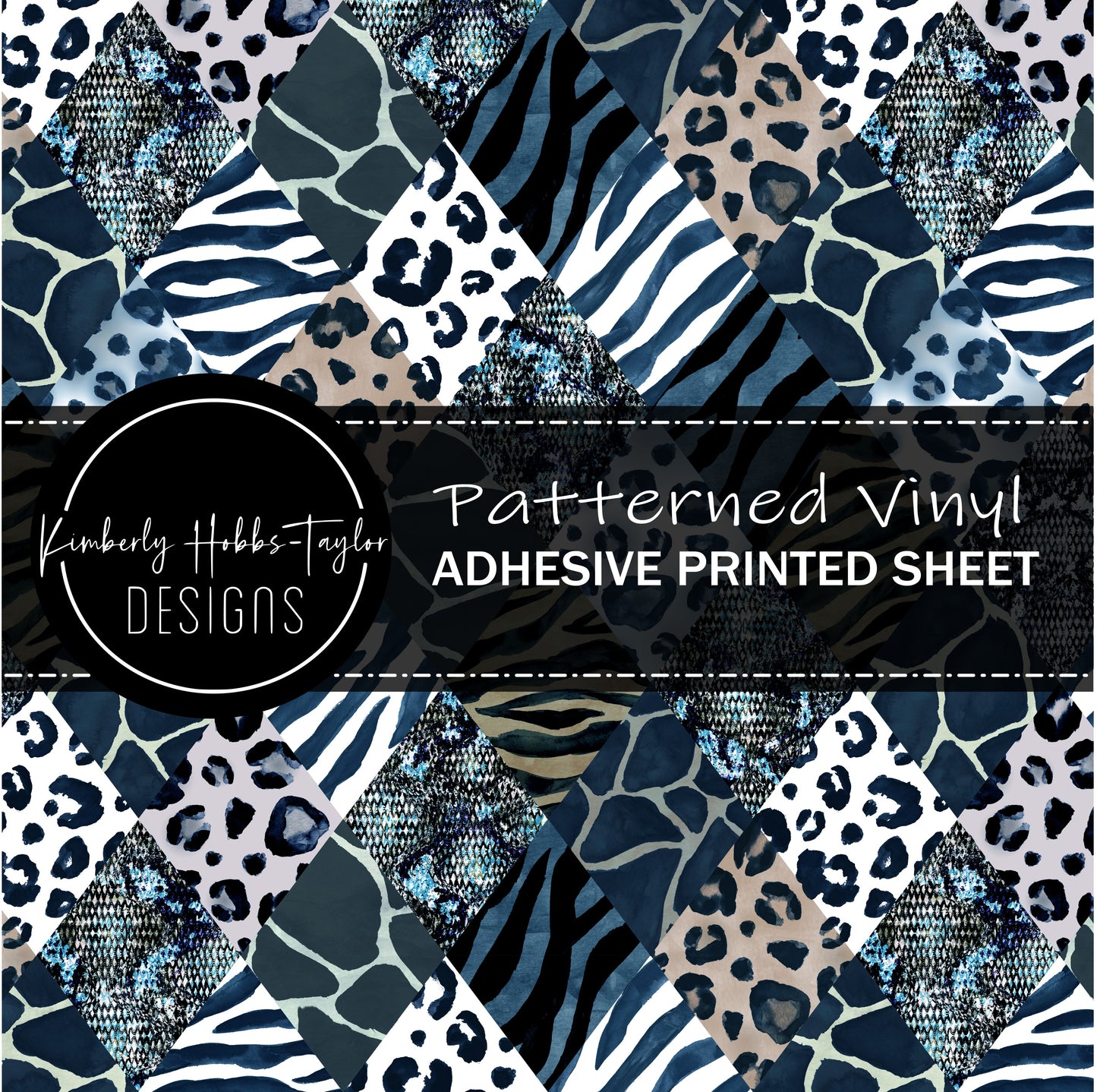 Animal Print Patchwork vinyl