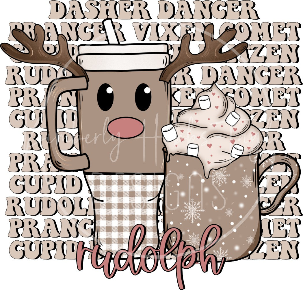 Reindeer Drinks decal
