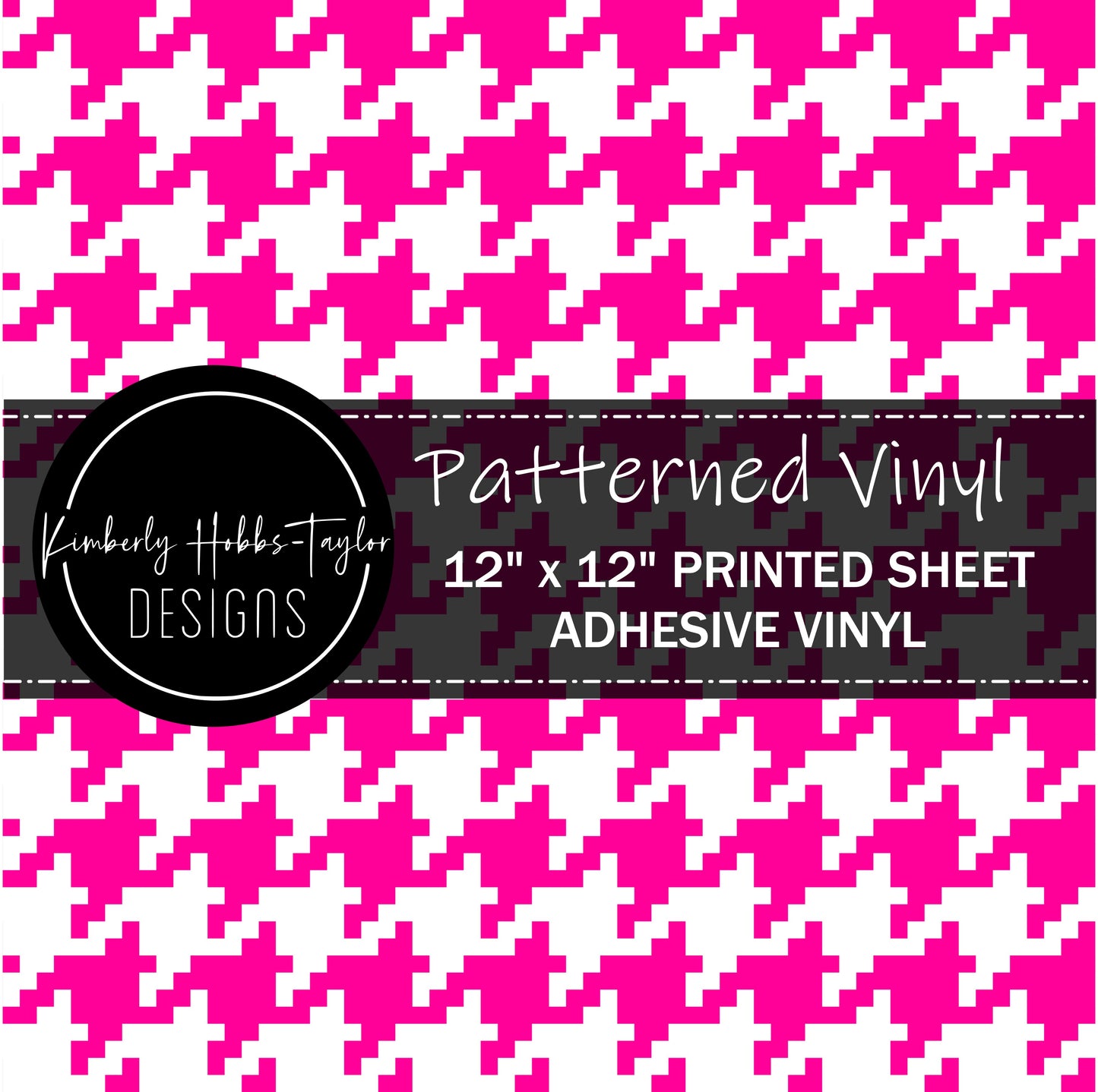 Houndstooth F vinyl