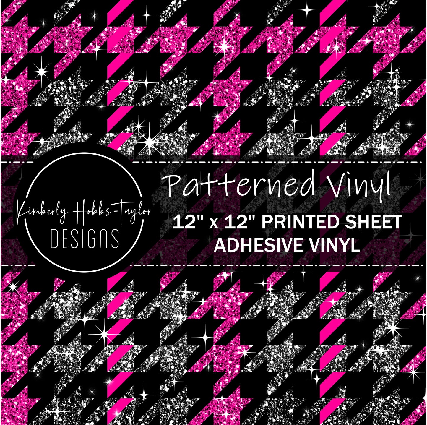 Houndstooth H vinyl