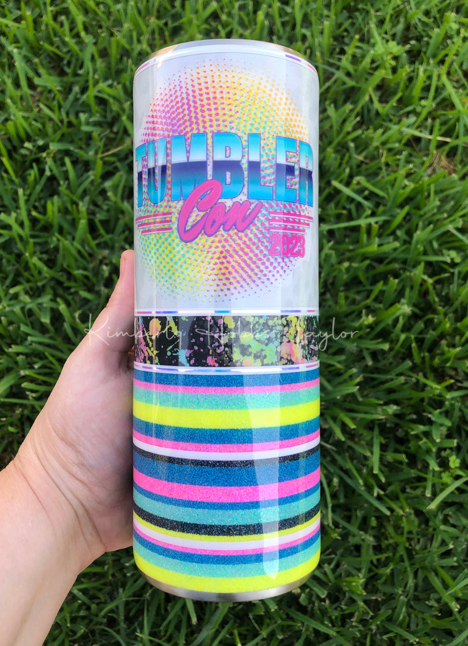 Half Serape Bleach Spot Template for Craft Haven 30oz Skinny Straight - Digital Cut File Only