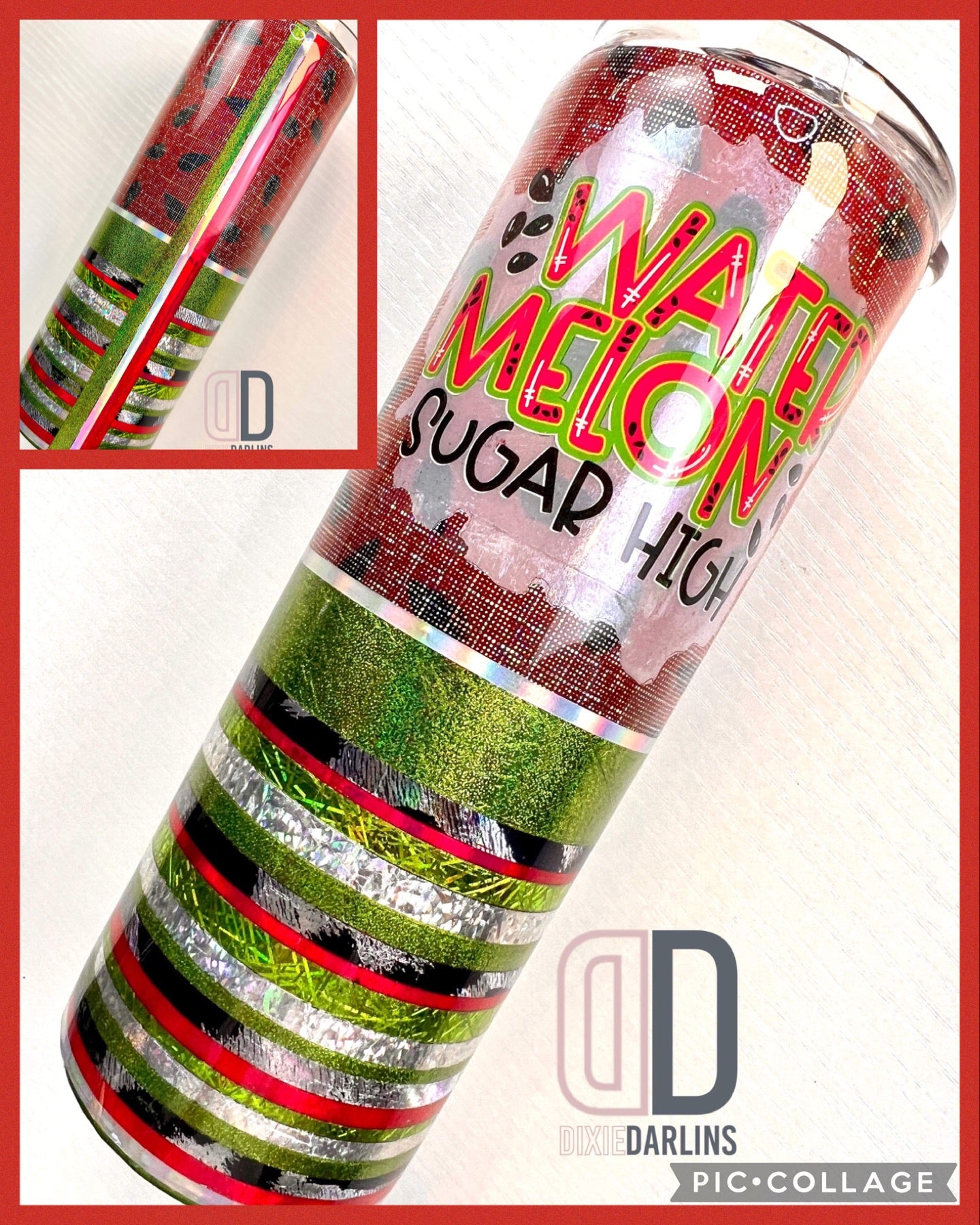 Half Serape Bleach Spot Template for Craft Haven 30oz Skinny Straight - Digital Cut File Only