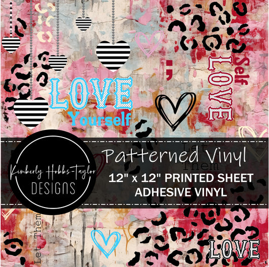 Love Yourself PINK AND TEAL - KHobbs Exclusive vinyl