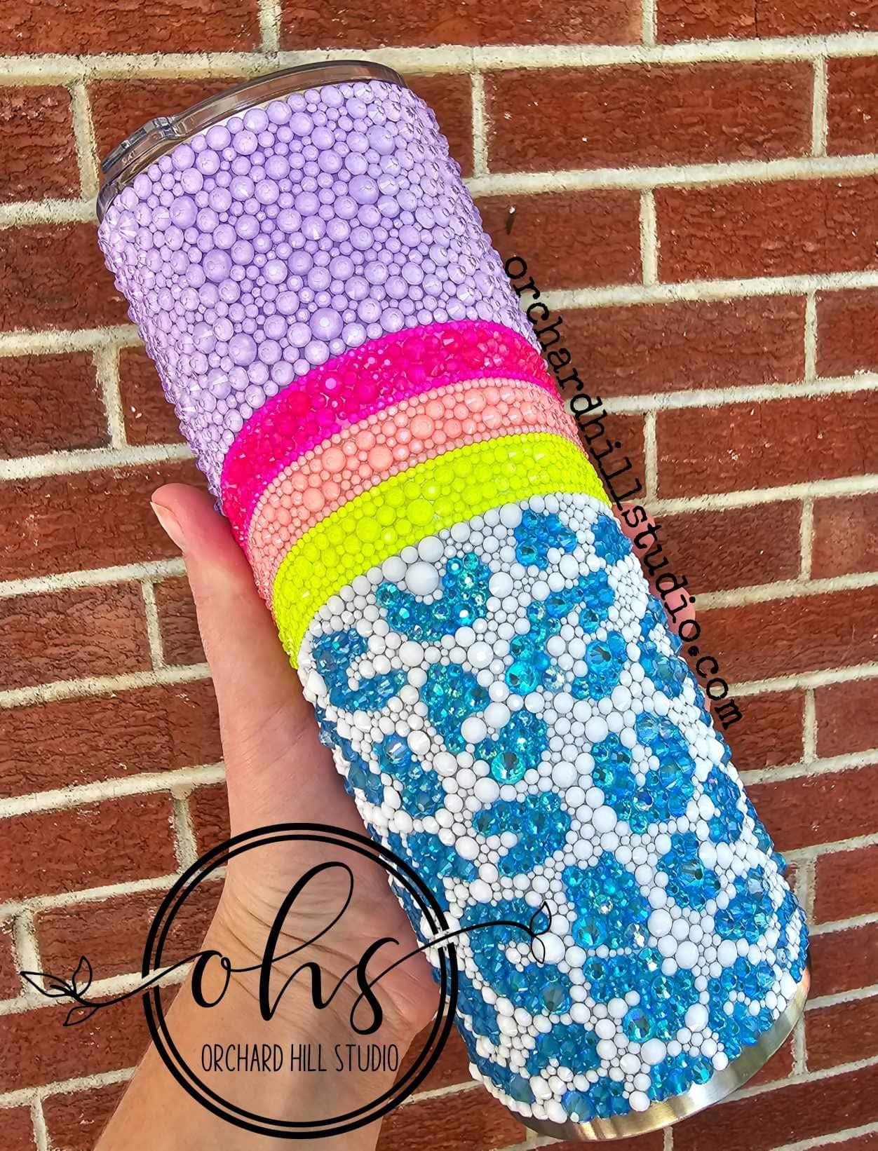 Leopard Waves Template for Craft Haven 30oz Skinny Straight - Digital Cut File Only