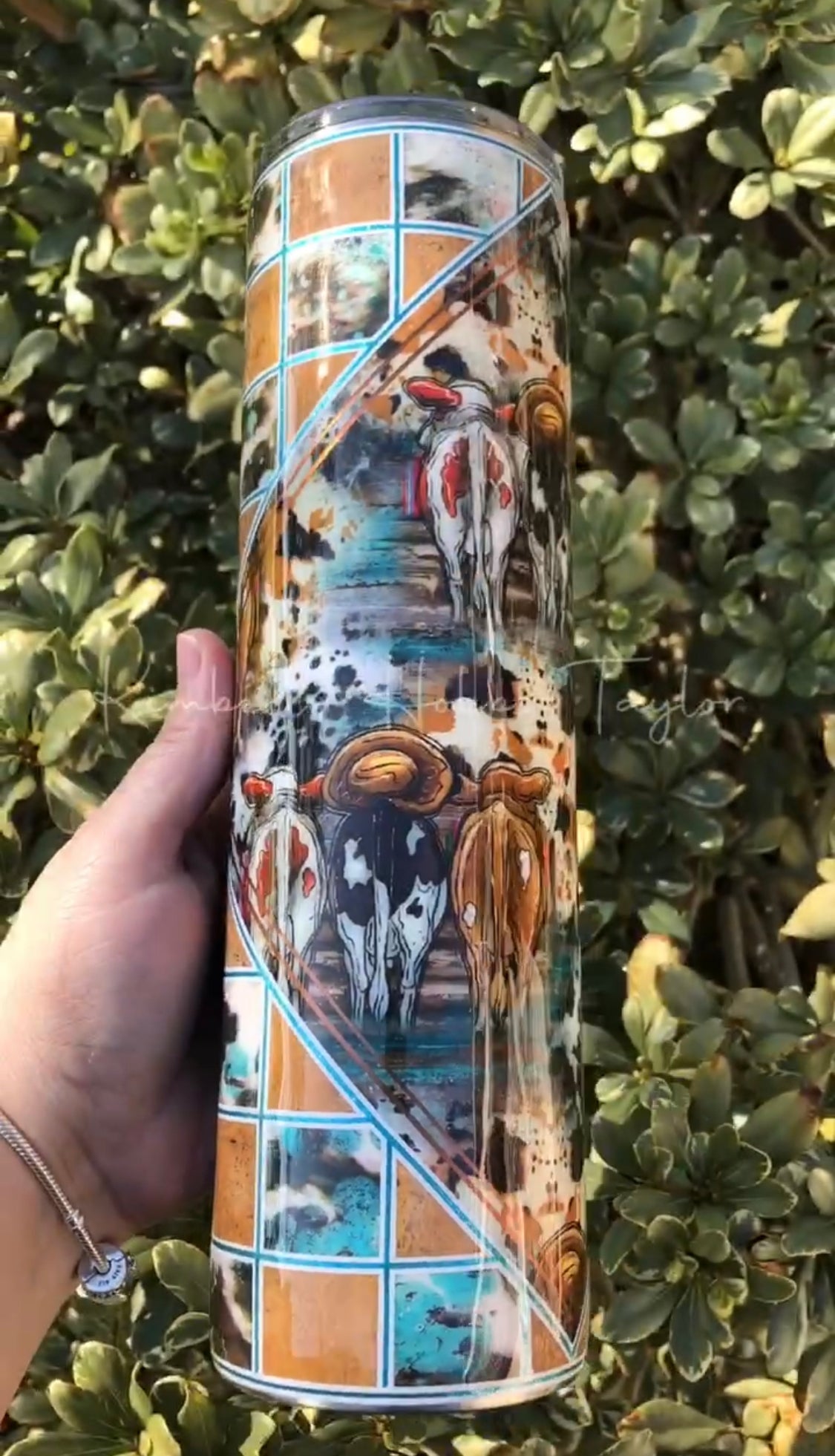 Diamond Patchwork Template for HOGG 35oz Straight Duo Skinny - Digital Cut File Only