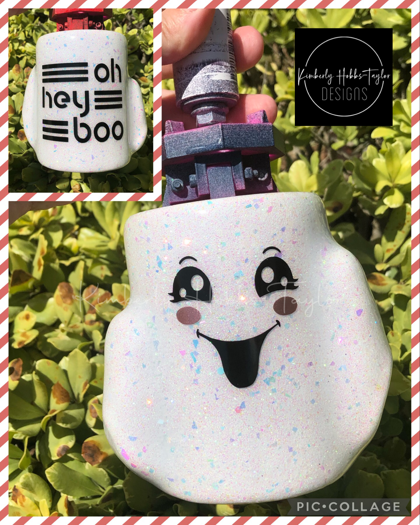 Oh Hey Boo - 3D Sculpted Ghost Kewlzie