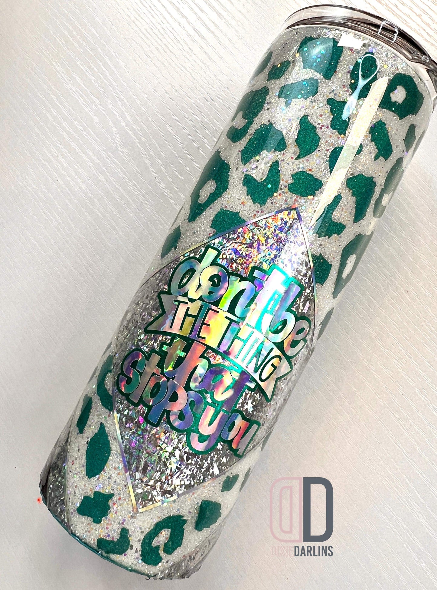 Leopard Striped Template for Craft Haven 20oz Skinny Straight - Digital Cut File Only