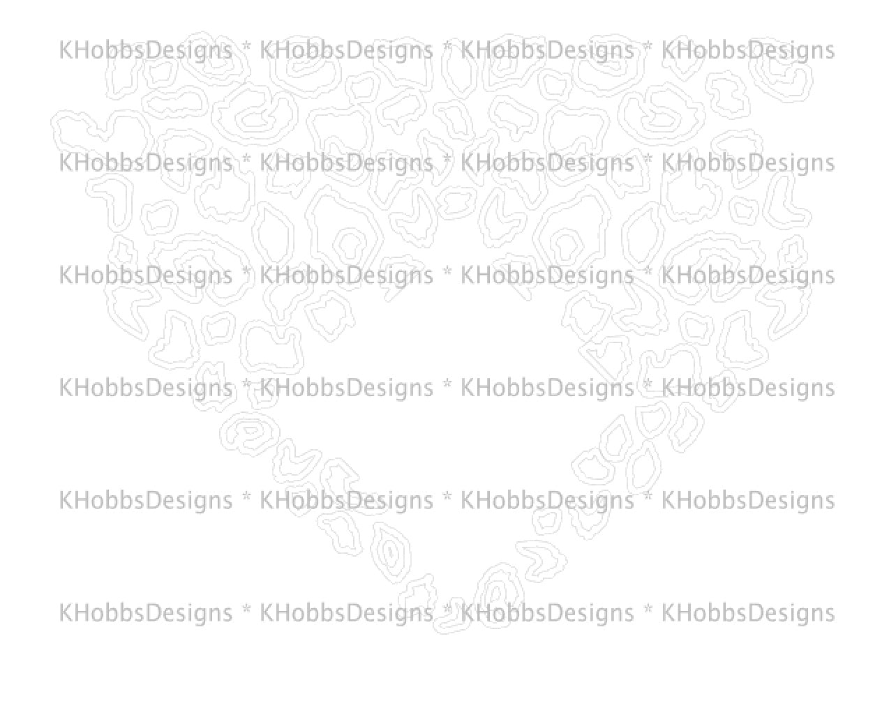 Leopard Striped Template for Craft Haven 20oz Skinny Straight - Digital Cut File Only