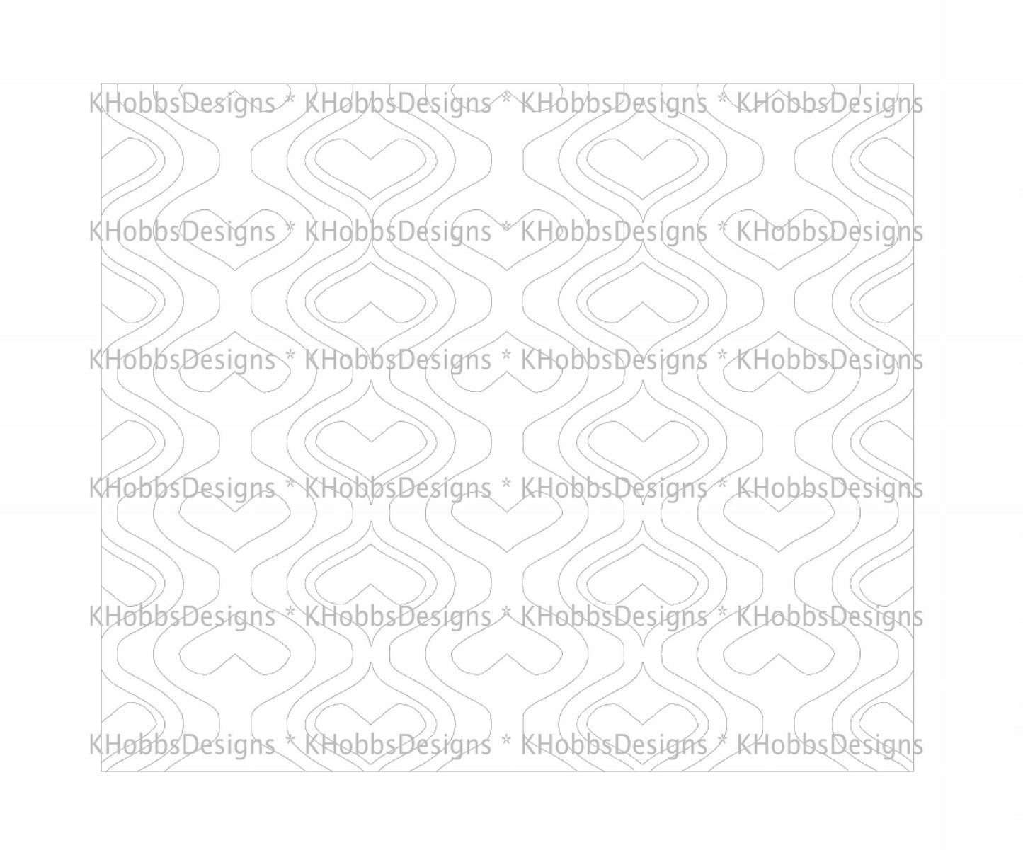 Love Ya Lots Template for Craft Haven 40oz Skinny Straight - Digital Cut File Only