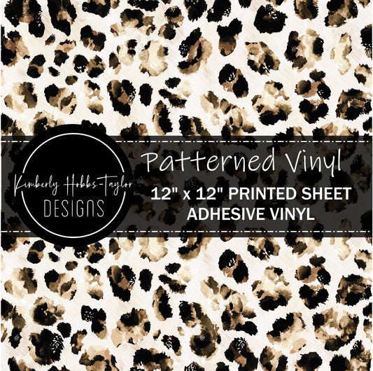 Neutral Leopard vinyl