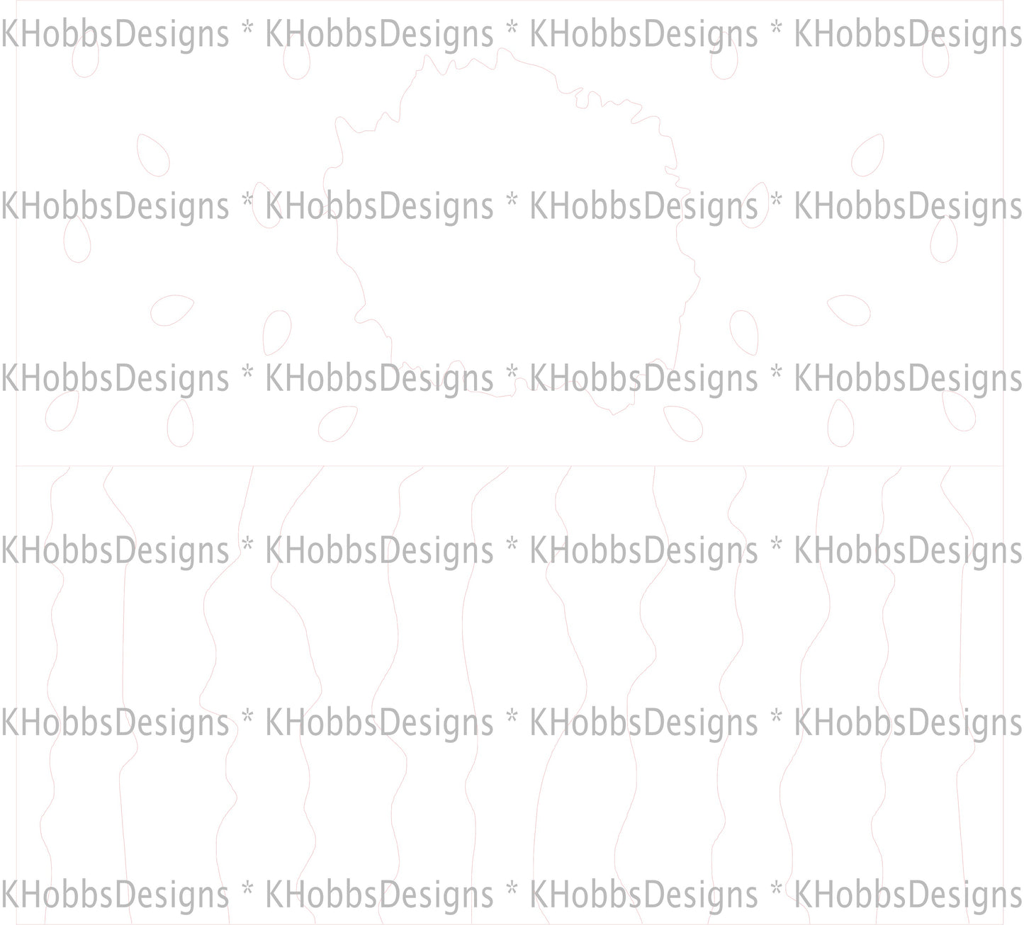 One In A Melon Template for Tipsy Magnolia 32 Plump - Digital Cut File Only
