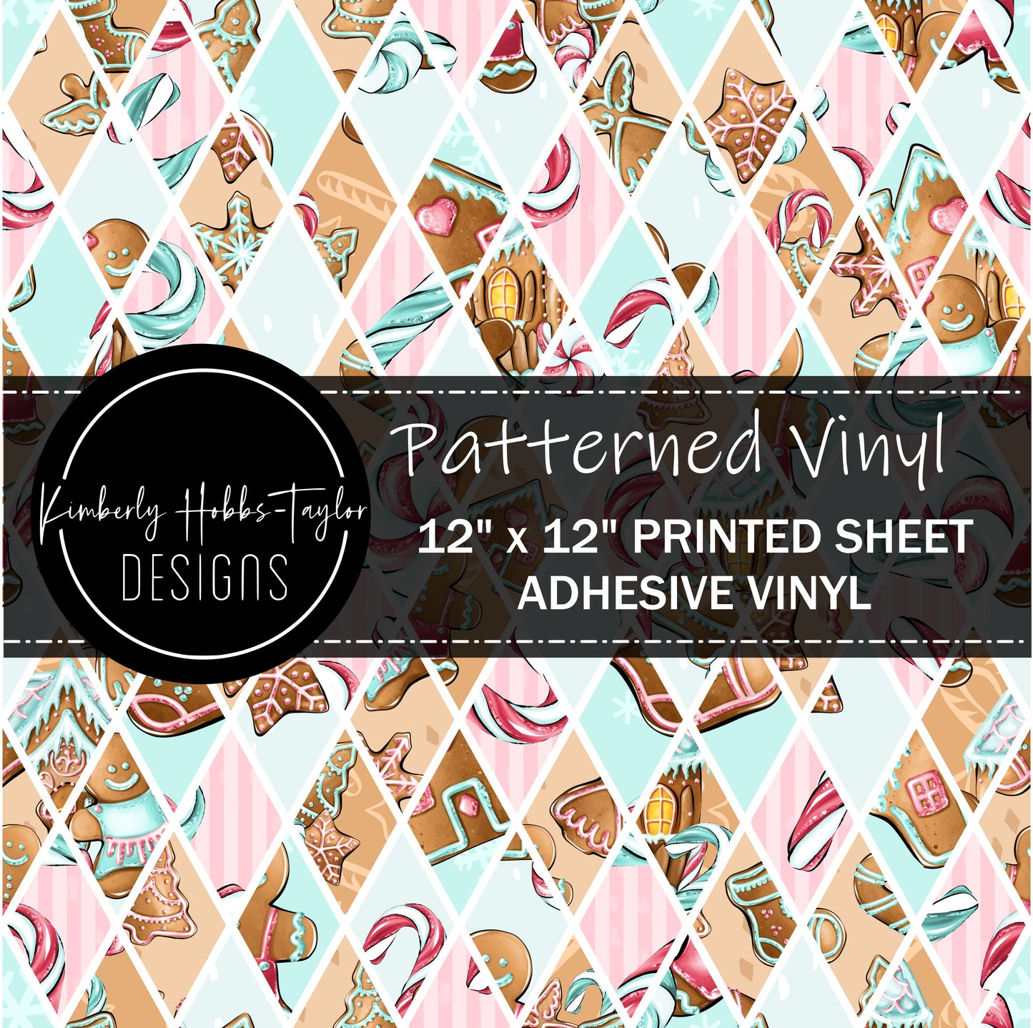 Pastel Christmas Diamonds vinyl