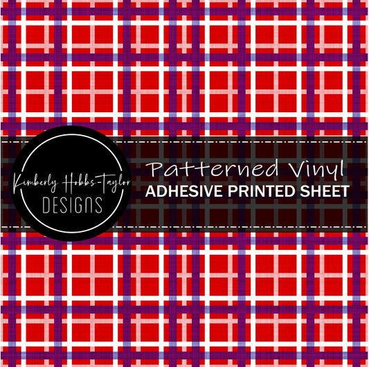 Patriotic Plaid C vinyl