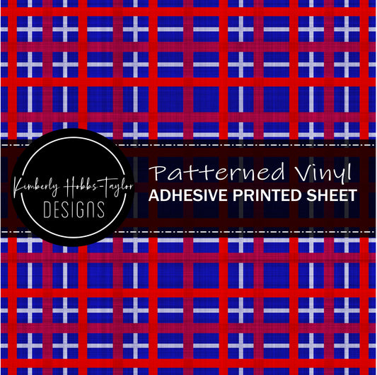 Patriotic Plaid D vinyl