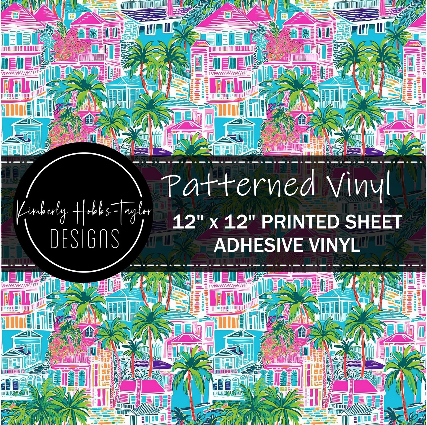 Pastel Beach Houses B vinyl