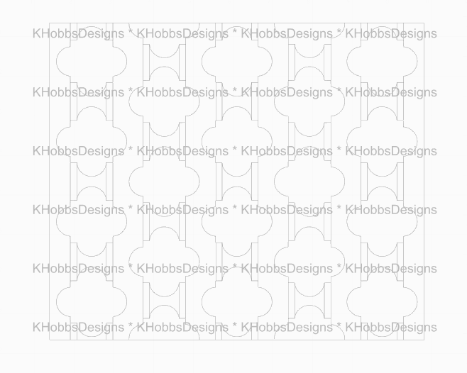 Quatrefoil Template for Craft Haven 30oz Skinny Straight - Digital Cut File Only
