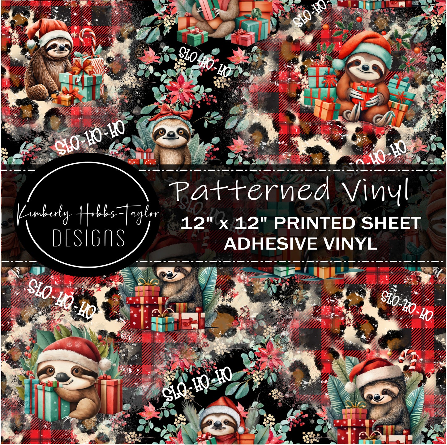 Slo Ho Ho_Sloth Christmas vinyl - KHobbs Exclusive
