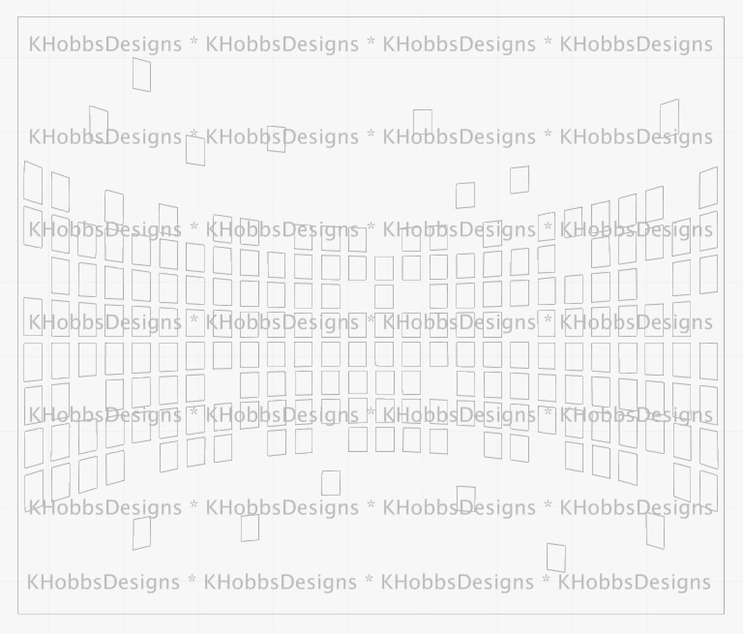 Shattered Template for Tipsy Magnolia 32 Plump - Digital Cut File Only