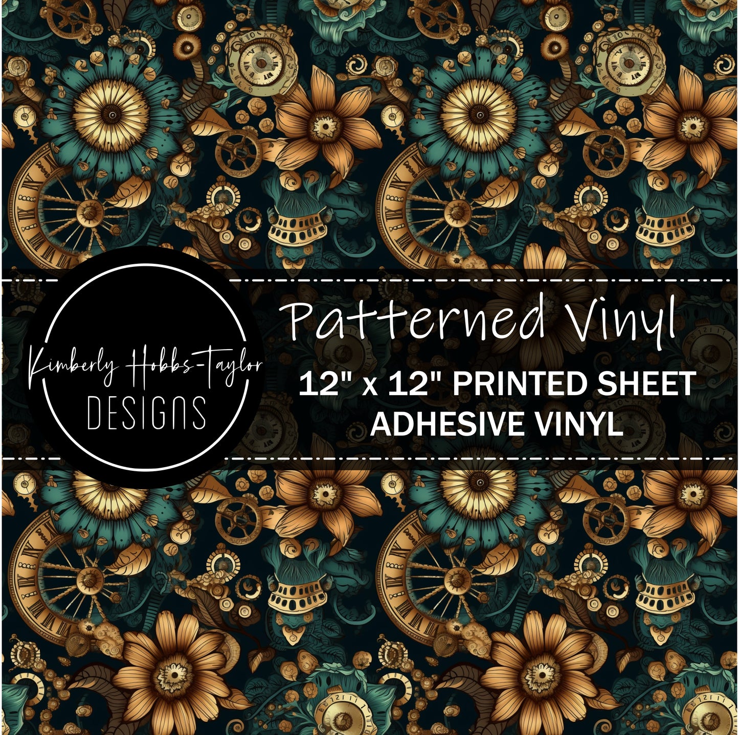 Steampunk Floral G vinyl