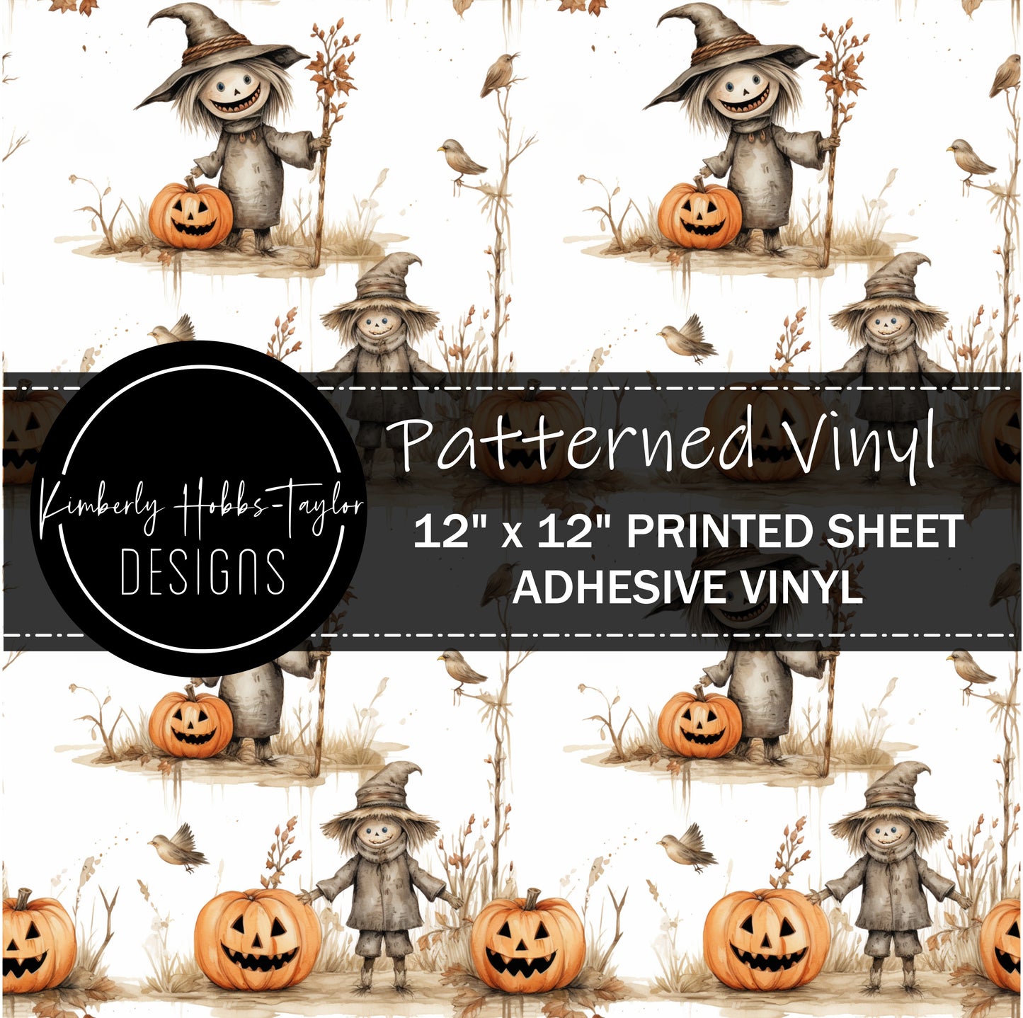 Sweet Scarecrows and Pumpkins vinyl