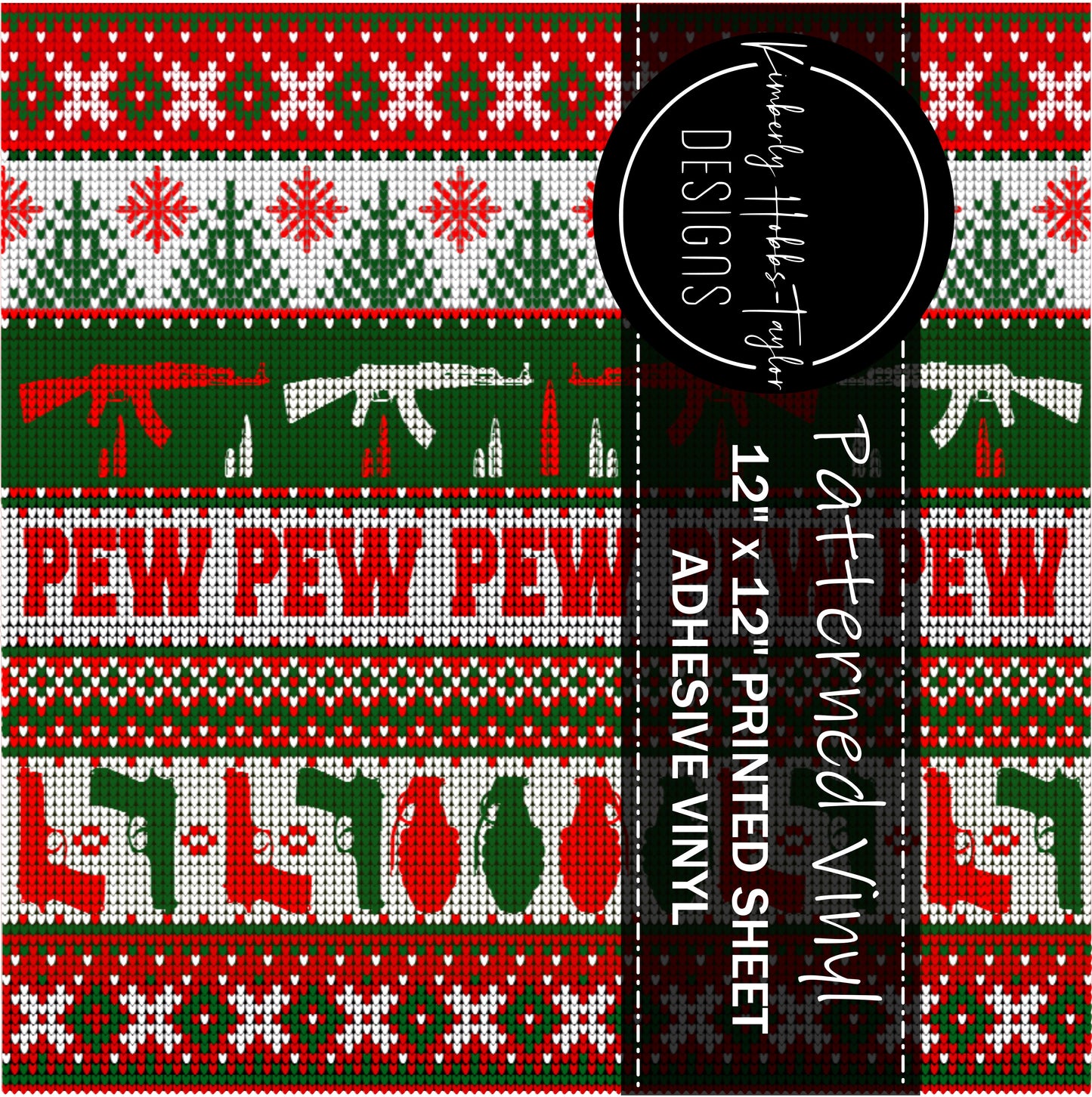 Ugly Christmas Sweater - 2A Pew Pew vinyl