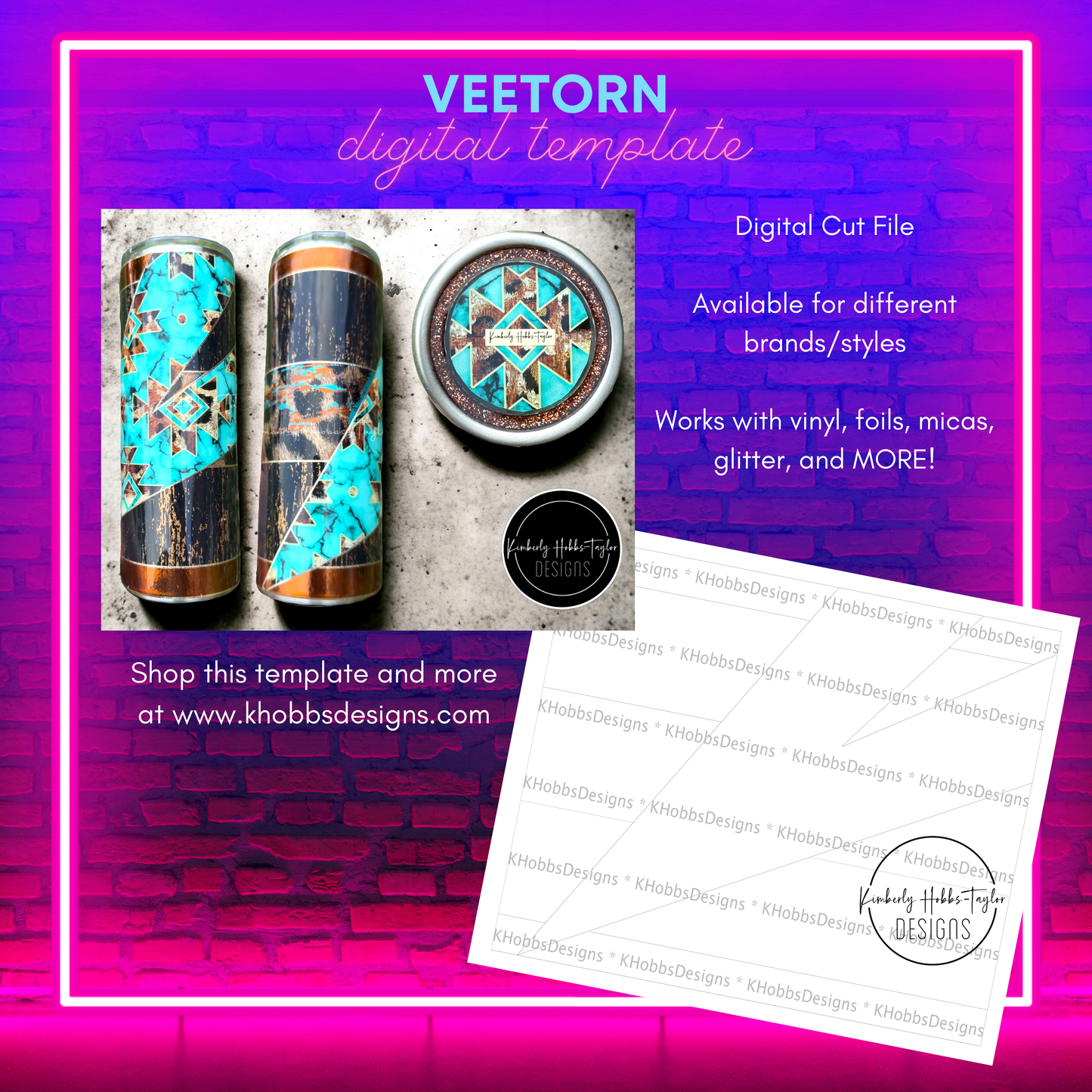 VeeTorn Template for Tipsy Magnolia 16 Plump - Digital Cut File Only