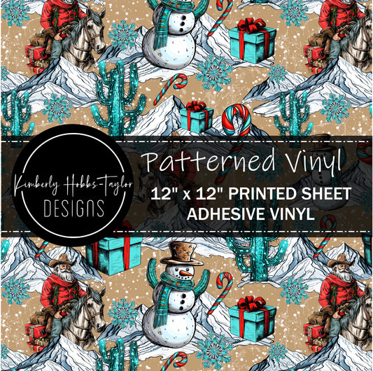 Vintage Santa on Horseback vinyl