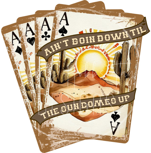 Retro Playing Cards decal