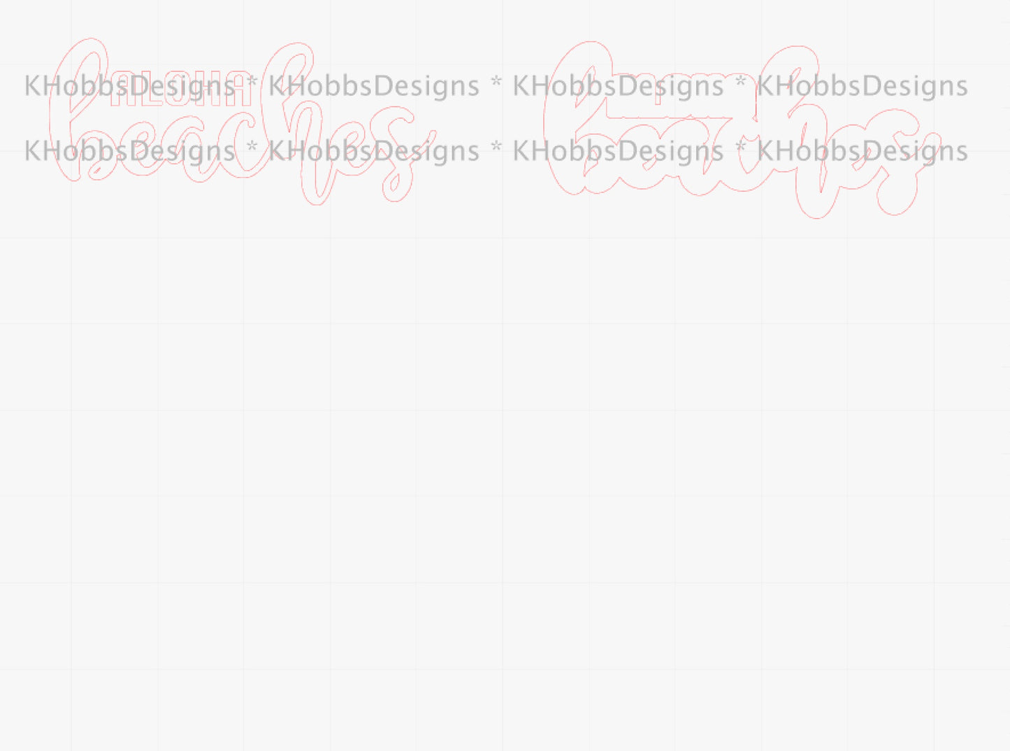 Aloha Striped Template for Tipsy Magnolia 24 Plump - Digital Cut File Only