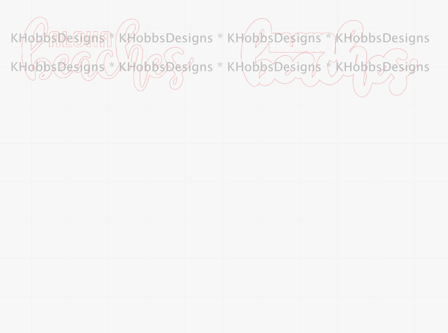 Aloha Striped Template for Tipsy Magnolia 32 Plump - Digital Cut File Only