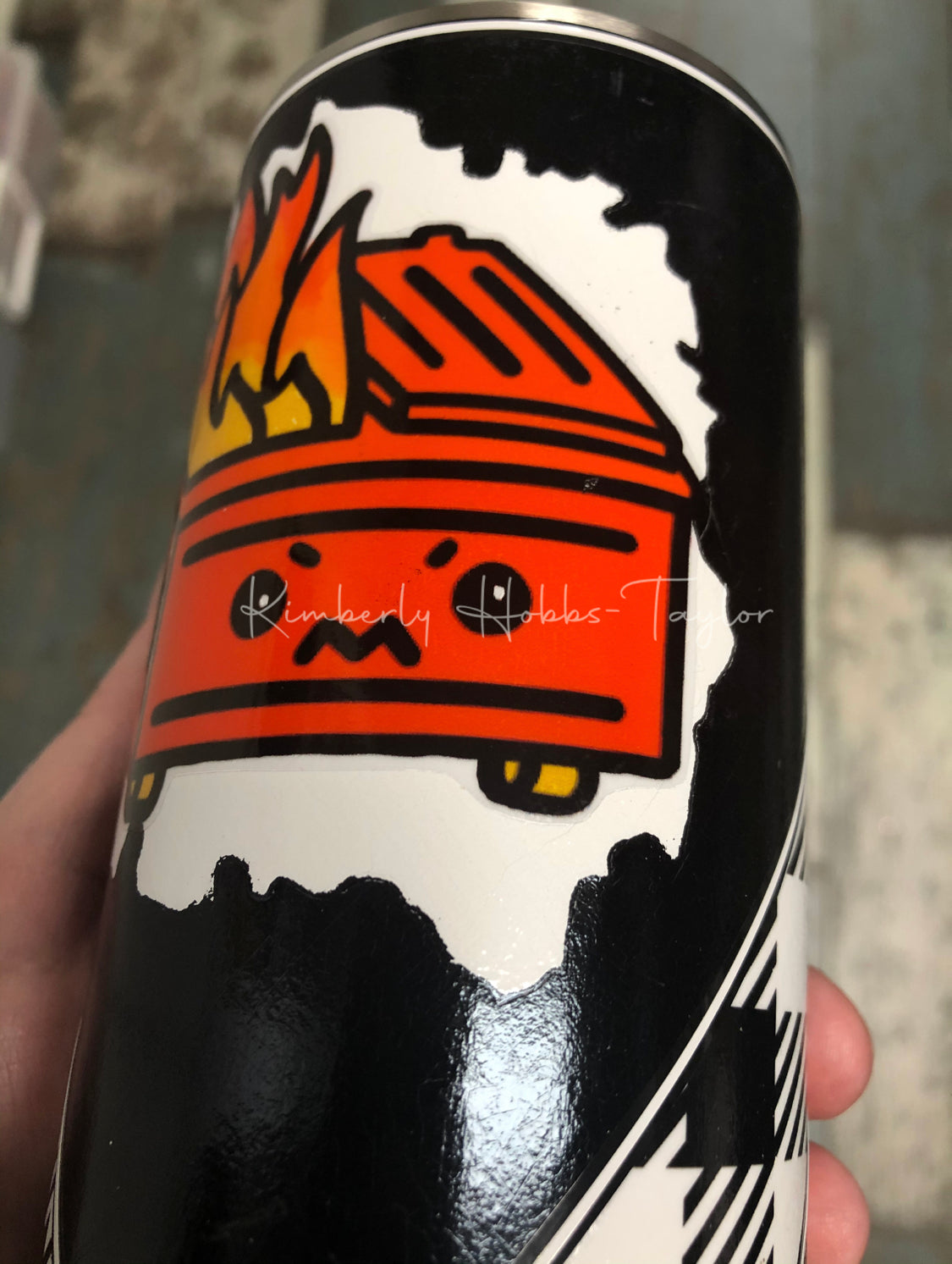 V-Split Plaid Bleach Spot Template for Craft Haven 20oz Skinny Straight - Digital Cut File Only