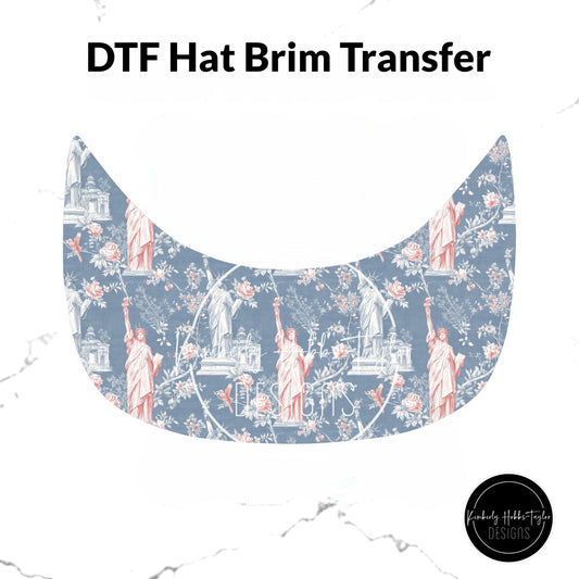 DTF Hat Brim Transfer - Land That I Love A