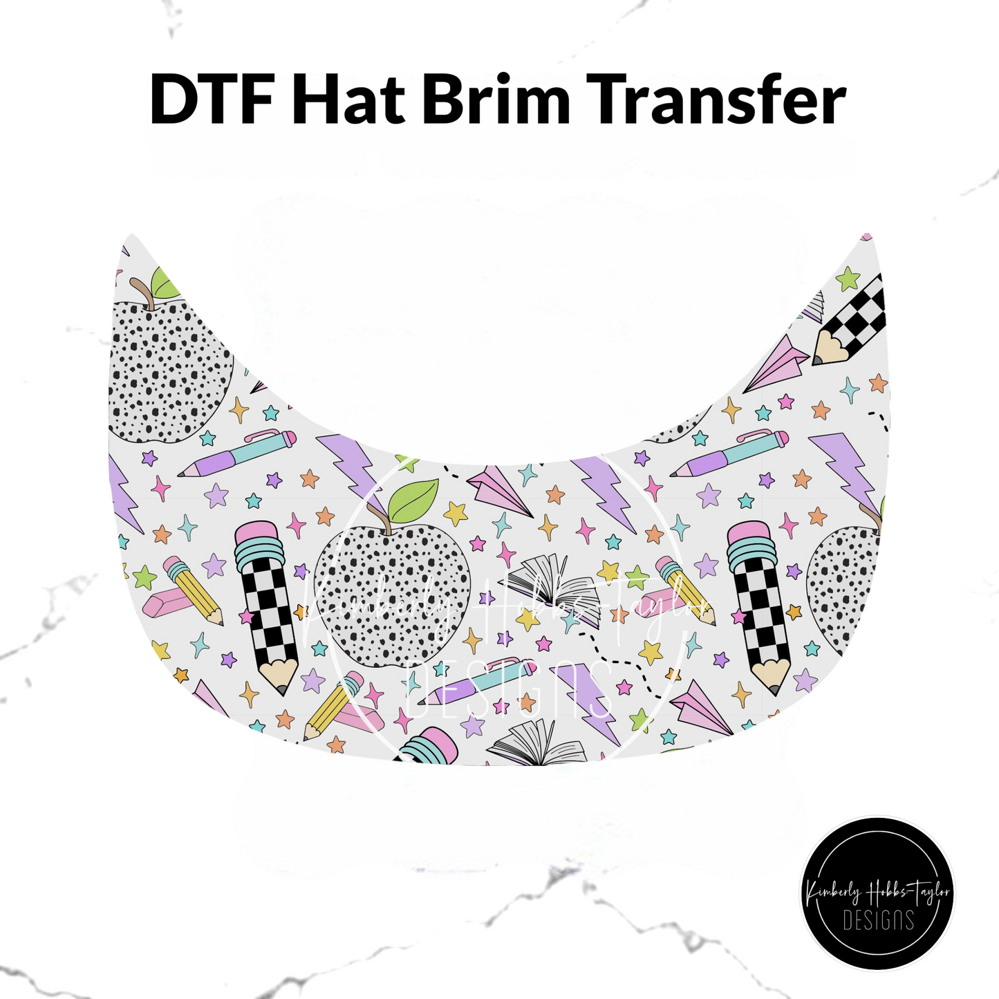 DTF Hat Brim Transfer - Bruh We Back