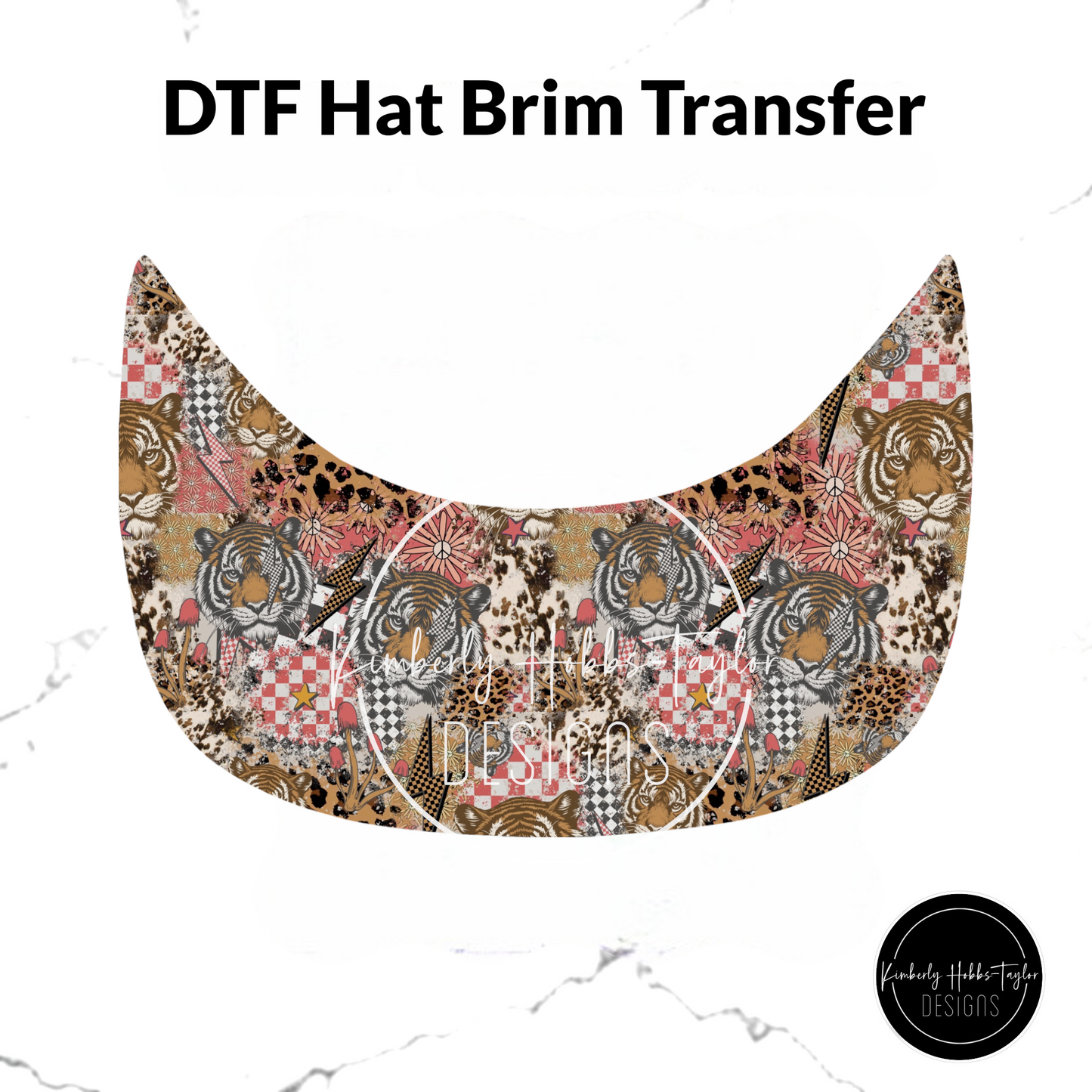 DTF Hat Brim Transfer - Easy Tiger