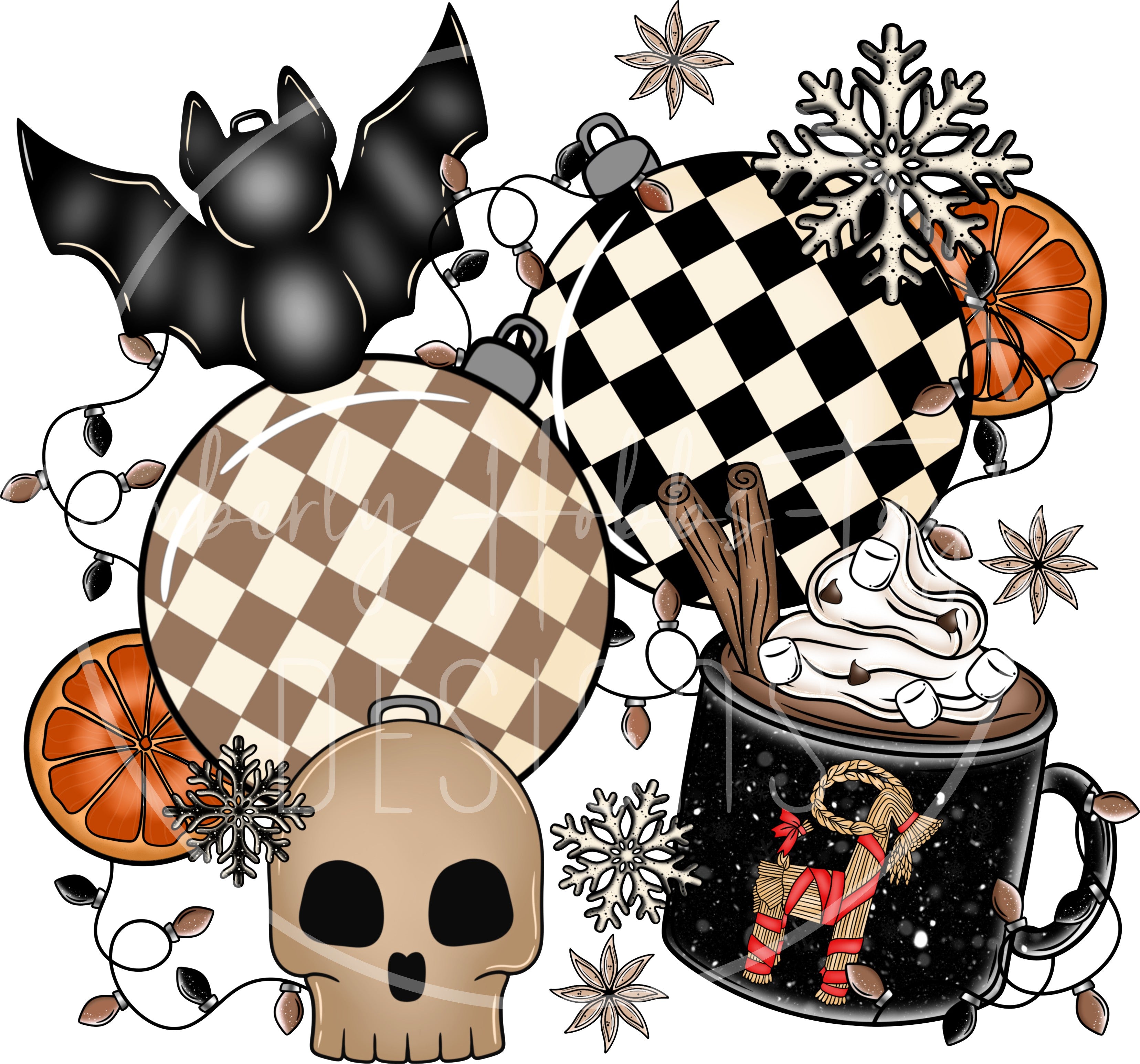 Yuletide Holiday decal – Kimberly Hobbs-Taylor Designs